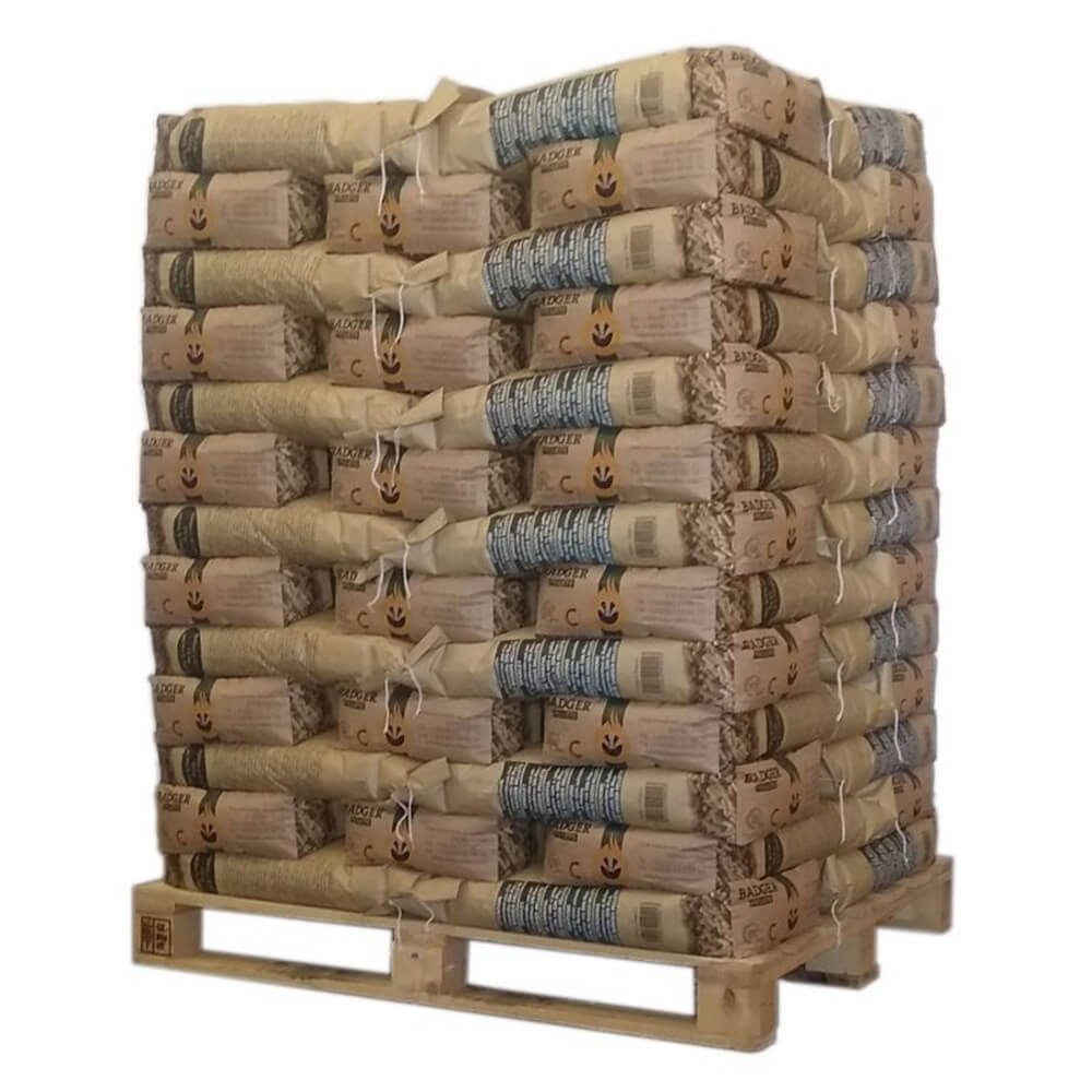 Badger Pellets – Palette mit 65 Säcken à 15 kg